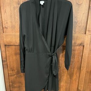 NWOT Small Black Peyton Jensen Wrap Dress